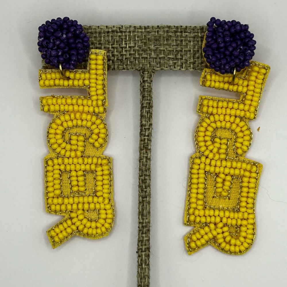 LSU GAMEDAY EARRINGS.